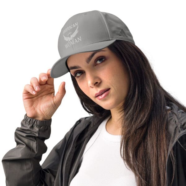 American Woman Adidas cap female model