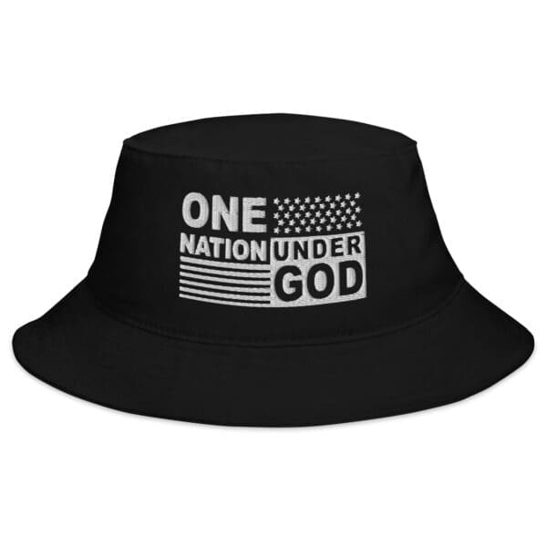 One nation under God bucket hat black