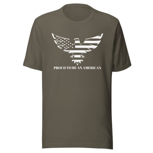 Patriotic T-Shirt Proud To Be An American army