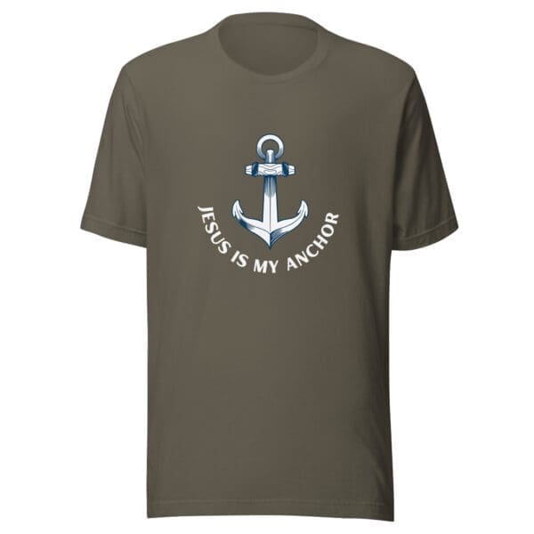 Christian T-Shirt Jesus is My Anchor army