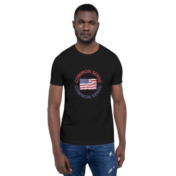 Patriotic T-Shirt Common Sense male model