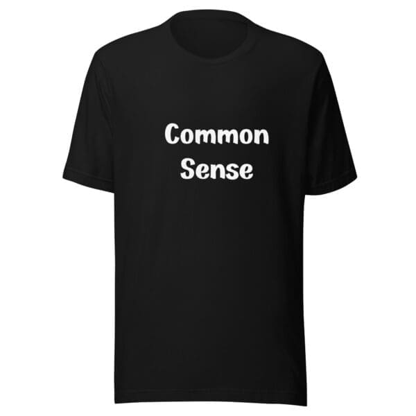 Common Sense Patriotic T-Shirt black