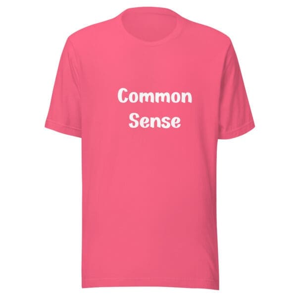 Common Sense Patriotic T-Shirt charity pink