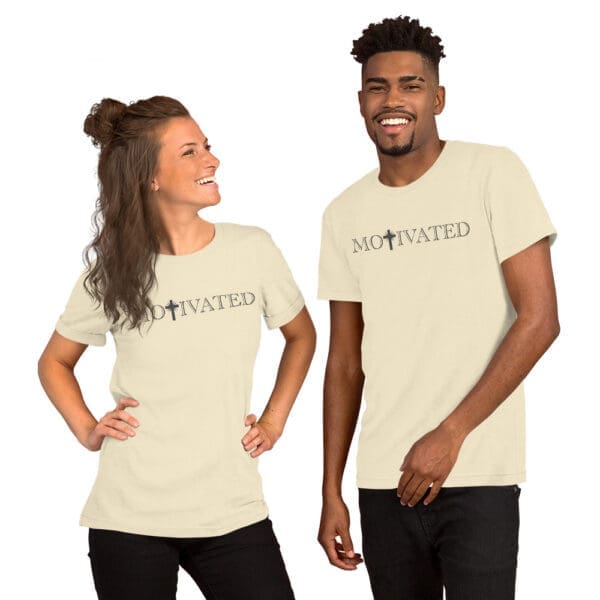 Christian T-Shirt Motivated with male and female models