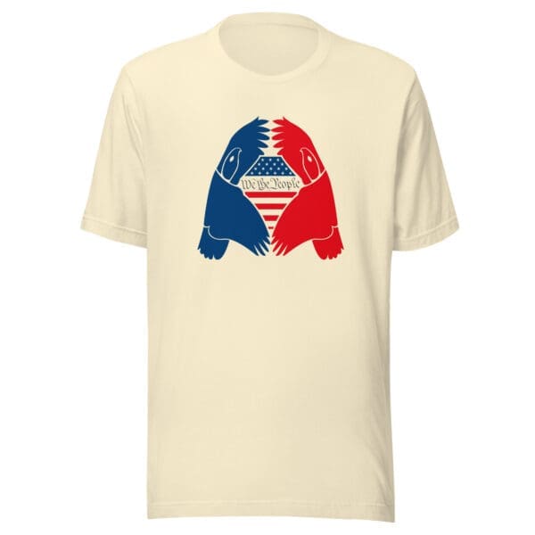 Patriotic T-Shirt We The People with Eagle Natural