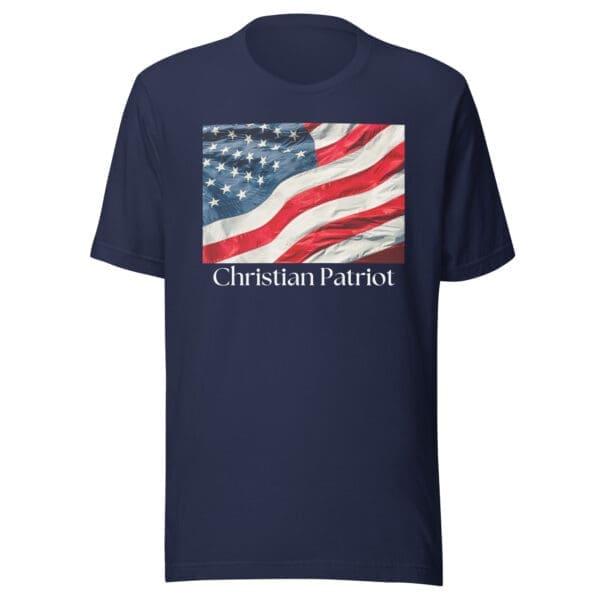 American Flag t-shirt navy