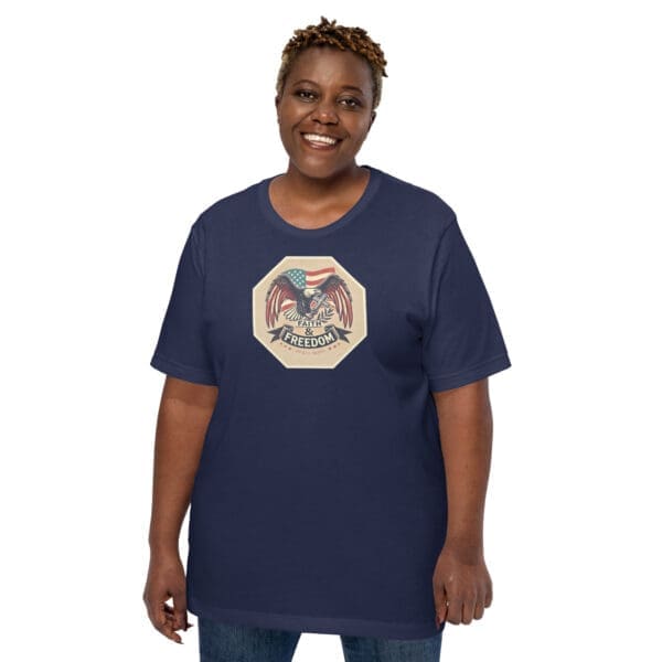 Faith and Freedom t-shirt - eagle crossplus size model