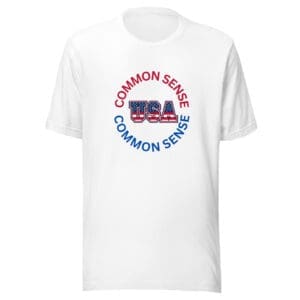 Common Sense T-shirt - USA white