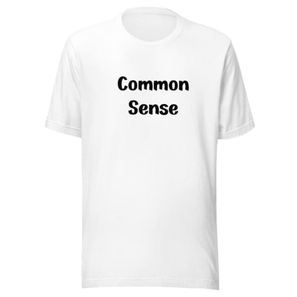 Common Sense Patriotic T-Shirt white